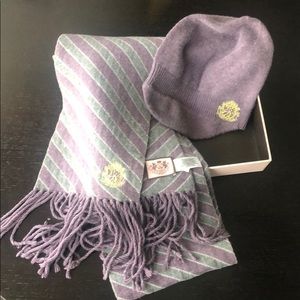 Juicy Couture beanie and scarf set.
